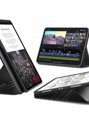 ESR iPad Pro 13 Case M4/M5 Rotating Magnetic Stand Black Shift Series